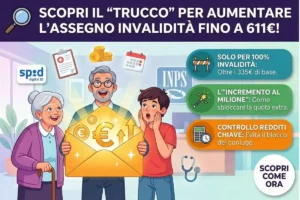Assegno di Invalidità 2026 come capire se ti spettano i nuovi aumenti INPS fino a 611 euro