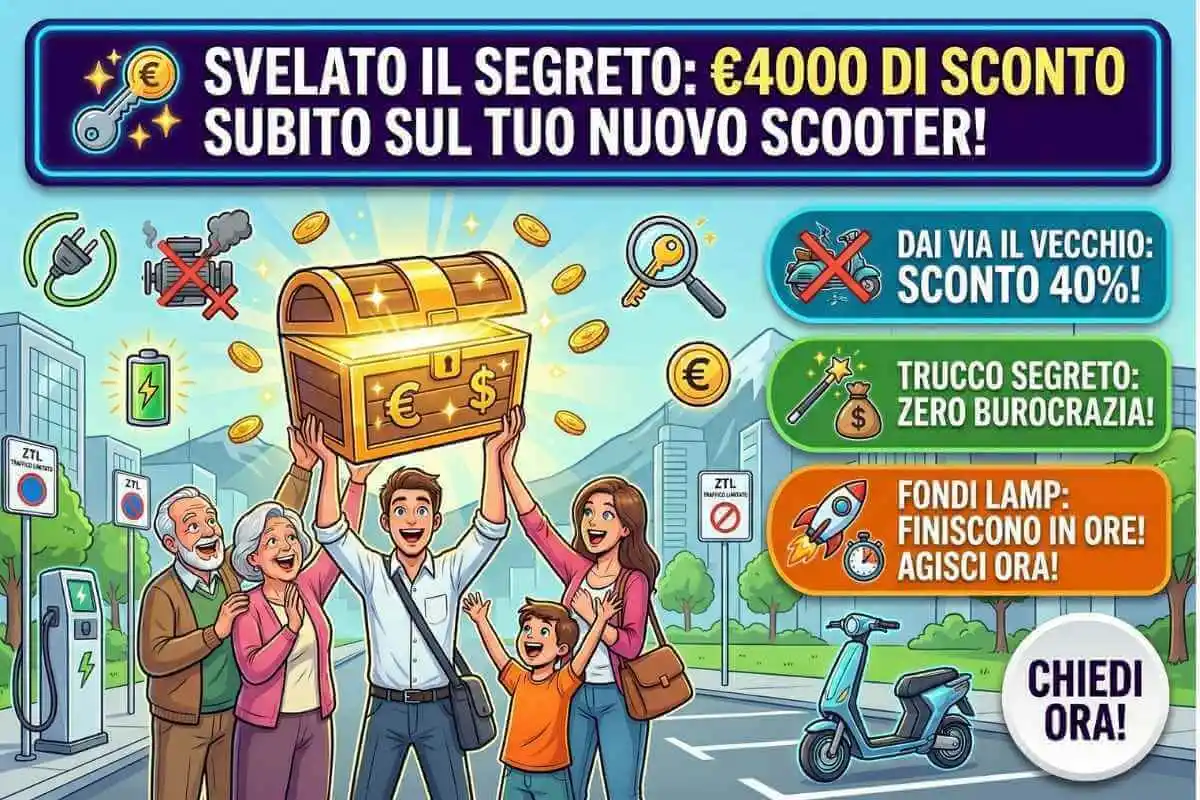 Bonus scooter 2026 scatta lo sconto fino a 4.000 euro, ecco chi può chiederlo subito