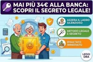 Come smettere di farsi rubare 34€ dalla banca ogni anno la scappatoia legale
