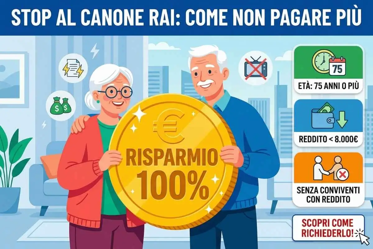 Come smettere di pagare il Canone RAI (legalmente) se hai compiuto questa età