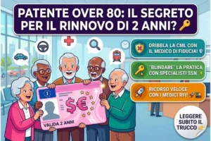 Patente over 80 il cavillo che nessuno conosce per rinnovarla più a lungo e senza problemi