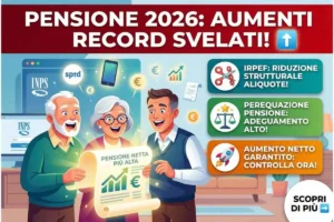 Pensioni 2026 in arrivo una bella sorpresa sul cedolino. Controlla subito se ti spetta