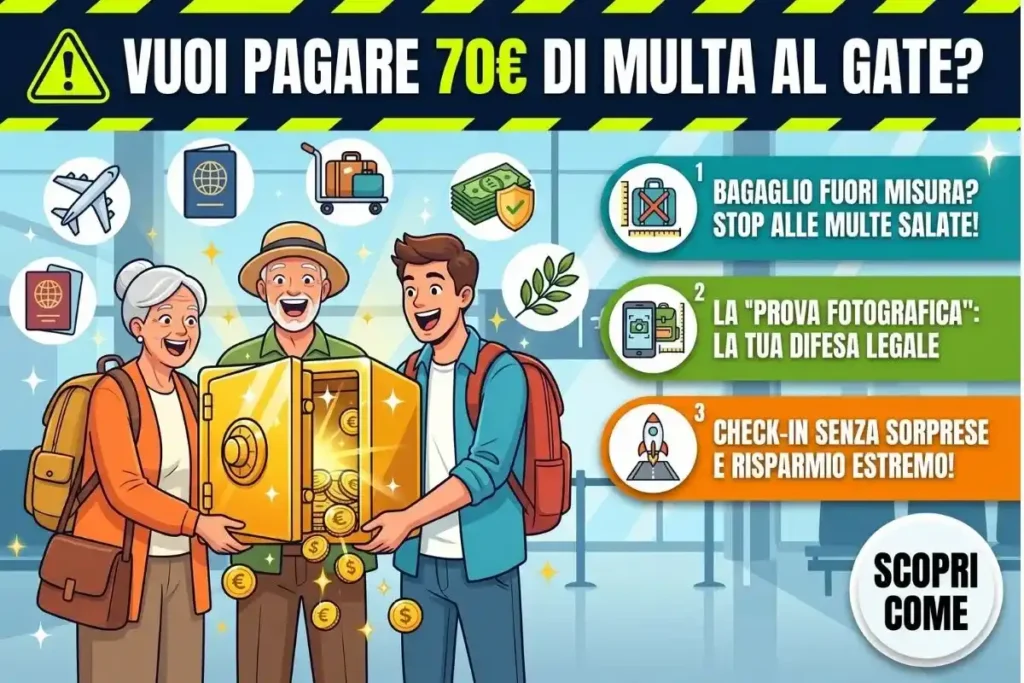 Bagaglio aereo la mossa furba per non pagare le multe salate agli imbarchi questa estate