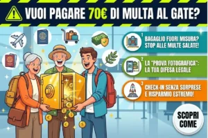 Bagaglio aereo: la mossa furba per non pagare le multe salate agli imbarchi questa estate