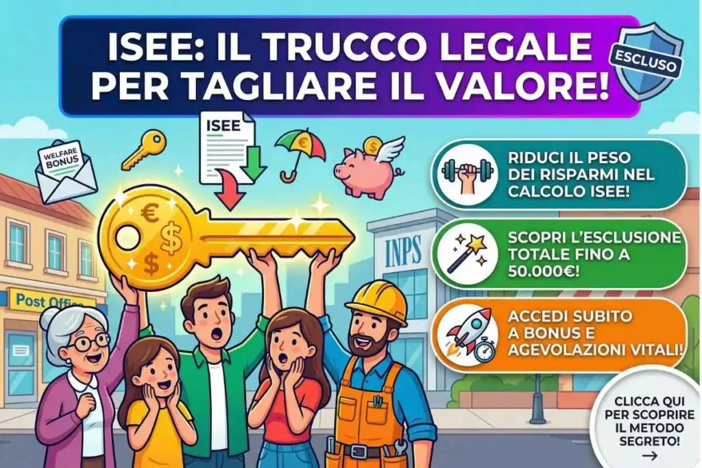 Come abbassare l'ISEE all'istante senza infrangere la legge (usando le Poste)