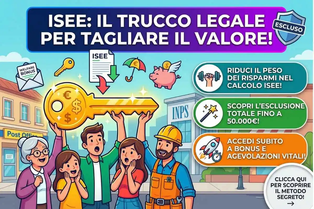 Come abbassare l'ISEE all'istante senza infrangere la legge (usando le Poste)