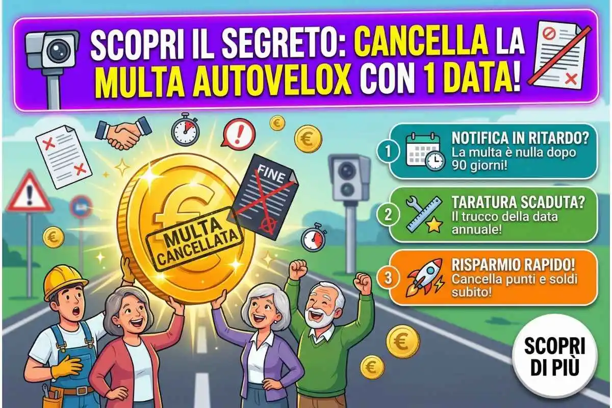 Come farsi togliere una multa dell'Autovelox controllando solo una data sul foglio