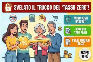 Compri a Tasso Zero al negozio La scritta minuscola nel contratto che ti frega sempre