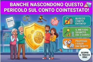 Conto corrente con tua moglie o tuo marito il pericolo gravissimo che ti nascondono