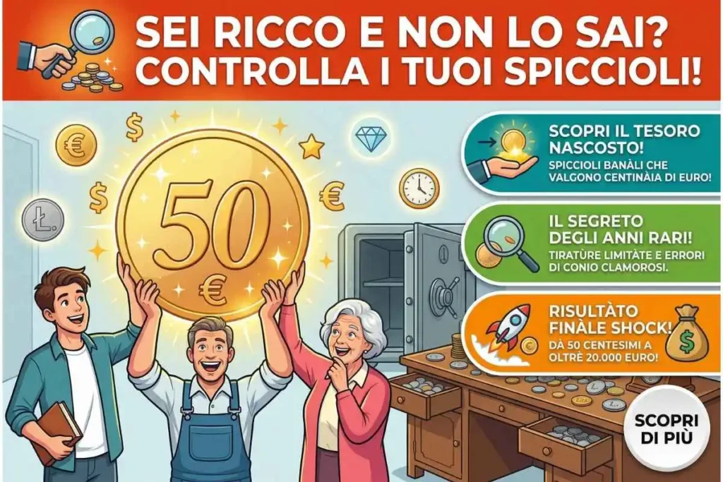 Controlla gli spiccioli se questa moneta da 50 centesimi ha questo anno, sei ricco