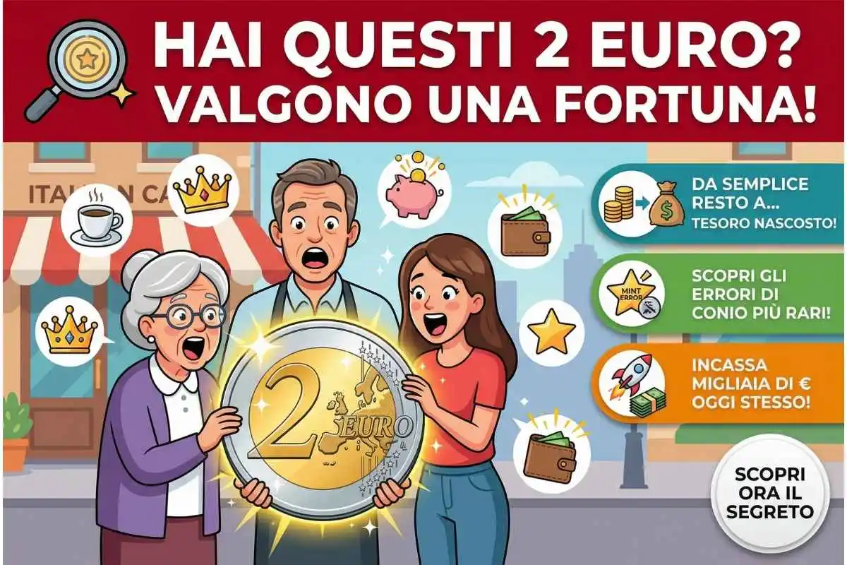 Controlla il resto del caffè se hai questi 2 Euro oggi puoi incassare una fortuna