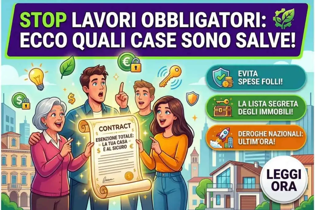 Esenzioni Case Green La tua casa è salva Ecco gli edifici che non devono fare i lavori obbligatori.
