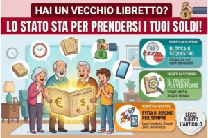Hai un vecchio libretto postale Fai questo prima che lo Stato ti sequestri i soldi