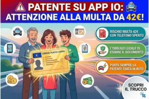 IT Wallet 2026: Perché la patente digitale su App IO può farti prendere una multa da 42€.