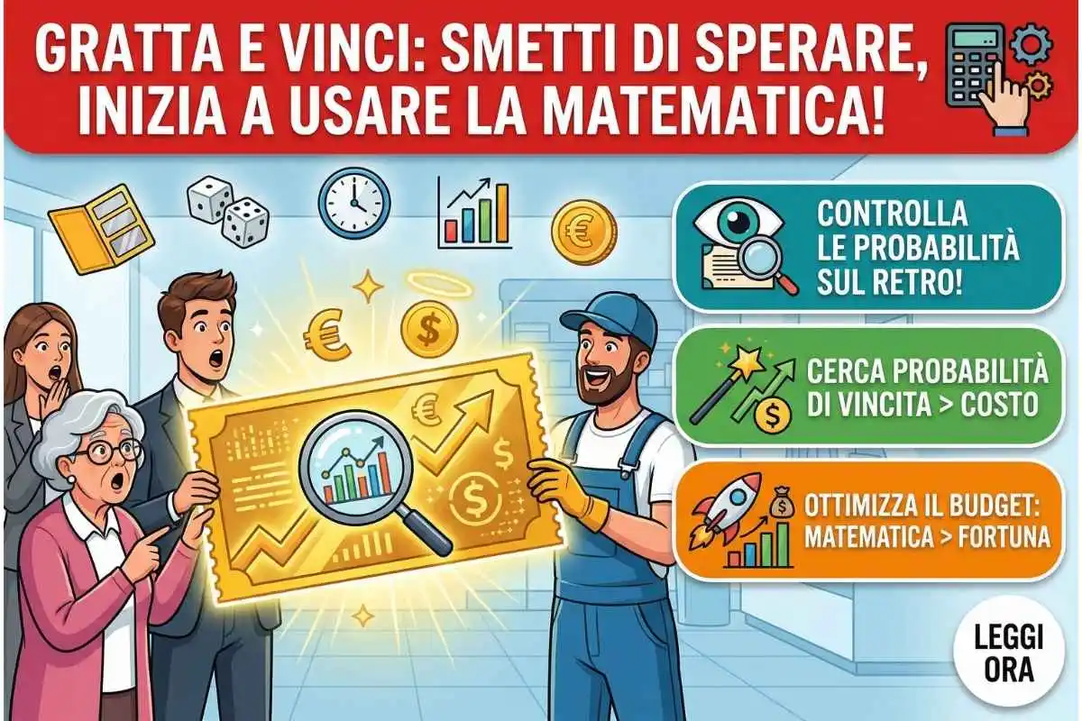 Il segreto matematico per scegliere il Gratta e Vinci giusto (smetti di sperare nella fortuna)