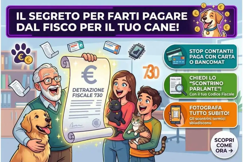 Modello 730 i rimborsi che perdi ogni anno dimenticando gli scontrini del cane