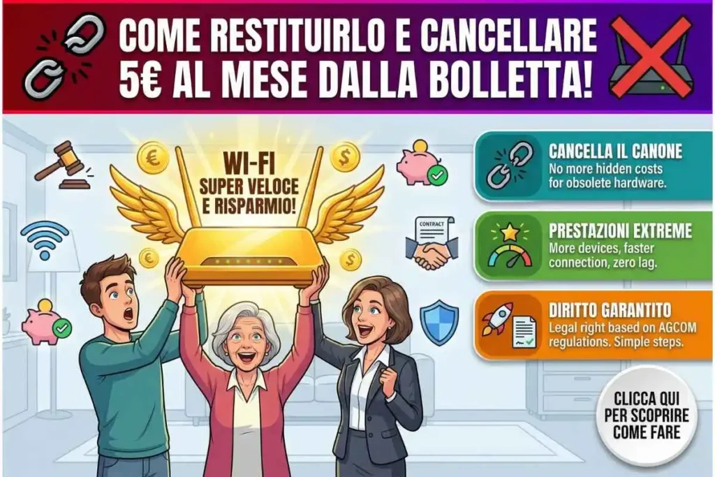 Modem Libero Basta regalare 5€ al mese all'operatore. Come restituire il router e risparmiare.