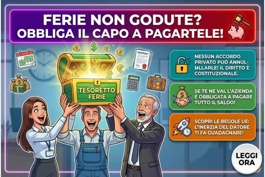 Non hai fatto le ferie Come obbligare il capo a pagartele fino all'ultimo centesimo