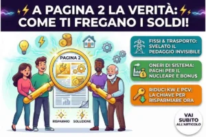 Prendi la bolletta della luce e vai a pagina 2 ecco come ti stanno fregando i soldi