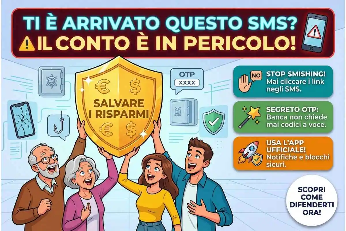 Ricevi questo SMS dalla banca Come capire subito che stanno per svuotarti il conto