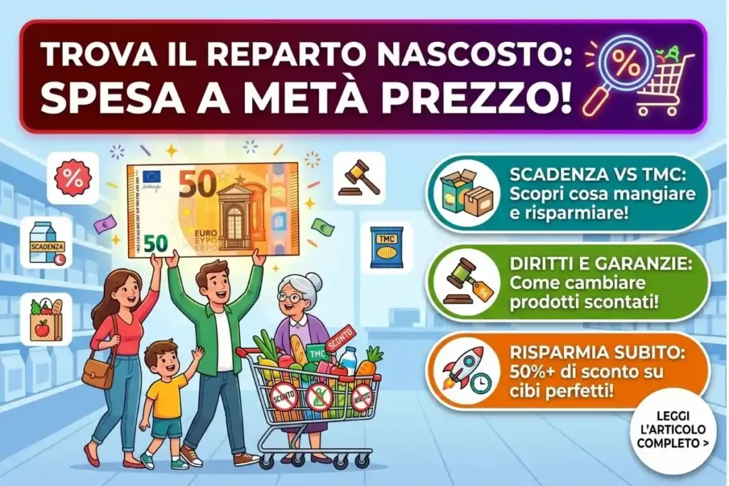 Sconti spesa il reparto nascosto dove la roba costa la metà