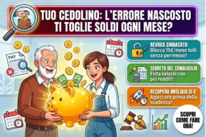 Trattenute INPS: l’errore sul cedolino che ti toglie i soldi