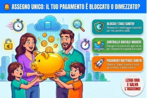 Assegno Unico: Il messaggio INPS silenzioso di inizio mese: se non rispondi ti bloccano i pagamenti