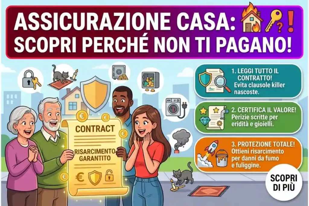 Assicurazione casa contro furto e incendio: le clausole di esclusione da controllare per ottenere il risarcimento