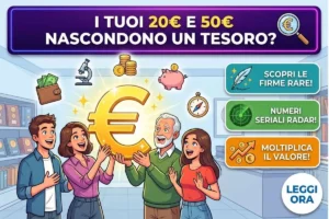 Banconote da 20 e 50 euro rare: quali numeri di serie e firme dei governatori BCE cercare nel portafoglio