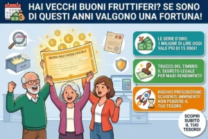 Buoni Fruttiferi Postali vecchi: guarda la data, se sono di questi anni valgono una piccola fortuna alle Poste