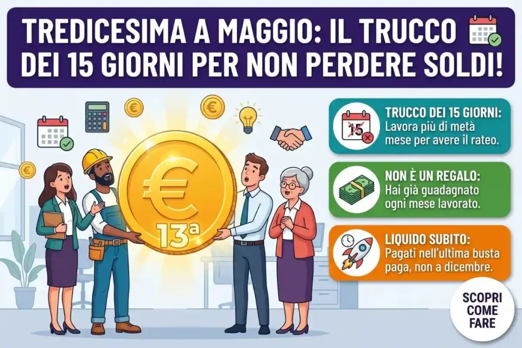 Calcolo ratei tredicesima in caso di dimissioni quanti mesi spettano se si lascia il lavoro a maggio