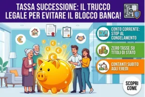 Calcolo tassa di successione su conti correnti: come evitare il blocco del conto per gli eredi legalmente
