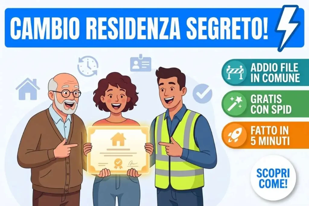 Cambio di residenza online: il nuovo sito ANPR per fare il trasloco in 5 minuti senza andare in Comune
