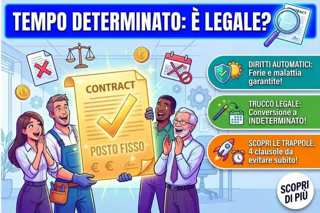 Clausole illegittime contratto a tempo determinato: cosa controllare prima di firmare l'assunzione