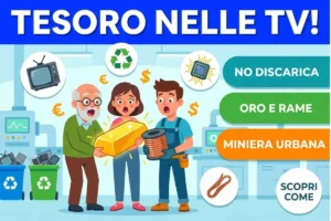Componenti di valore nei vecchi televisori a tubo catodico (CRT): cosa recuperare prima dello smaltimento RAEE