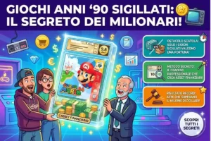 Console Nintendo e videogiochi retro anni ’90 sigillati: il mercato del retrogaming e i prezzi delle aste