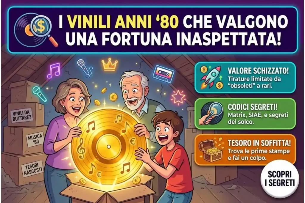 Dischi in vinile 33 giri italiani anni '80 di valore le prime stampe dei cantautori più pagate sul mercato