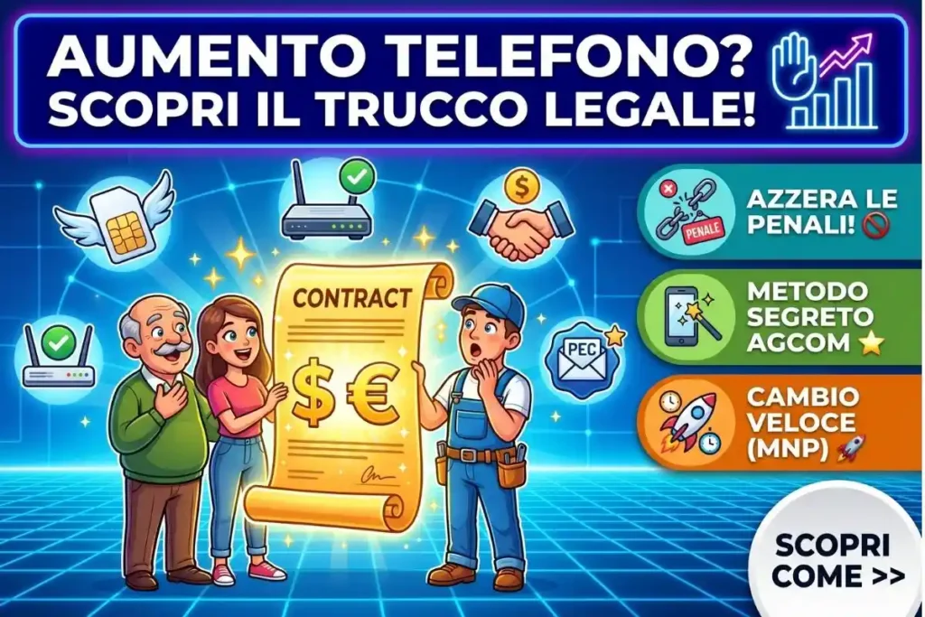 Disdetta contratto telefonico per modifica condizioni (rimodulazione) come cambiare operatore senza penali