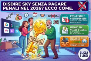 Disdire l’abbonamento Sky nel 2026: il modulo esatto per chiudere il contratto televisivo senza pagare penali