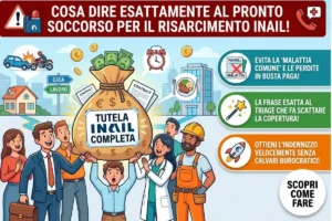 Infortunio in itinere percorso casa lavoro: cosa dichiarare al Pronto Soccorso per il risarcimento INAIL