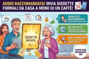 Mandare disdette formali senza raccomandata: l’offerta PEC per privati che ti costa meno di un caffè