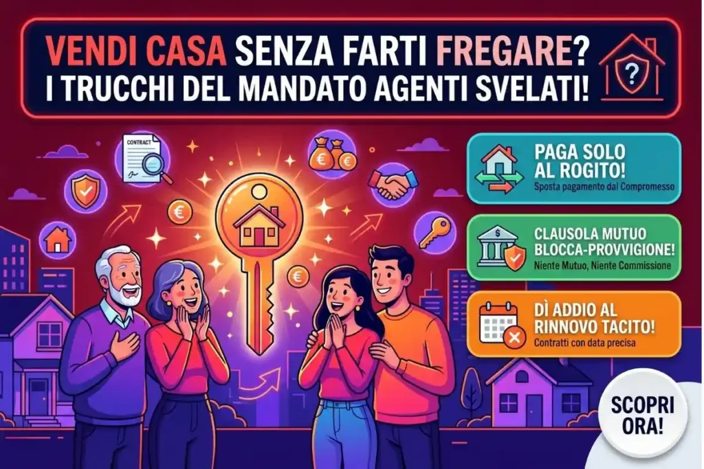 Mandato vendita agenzia immobiliare quali clausole sulla provvigione negoziare prima di vendere casa