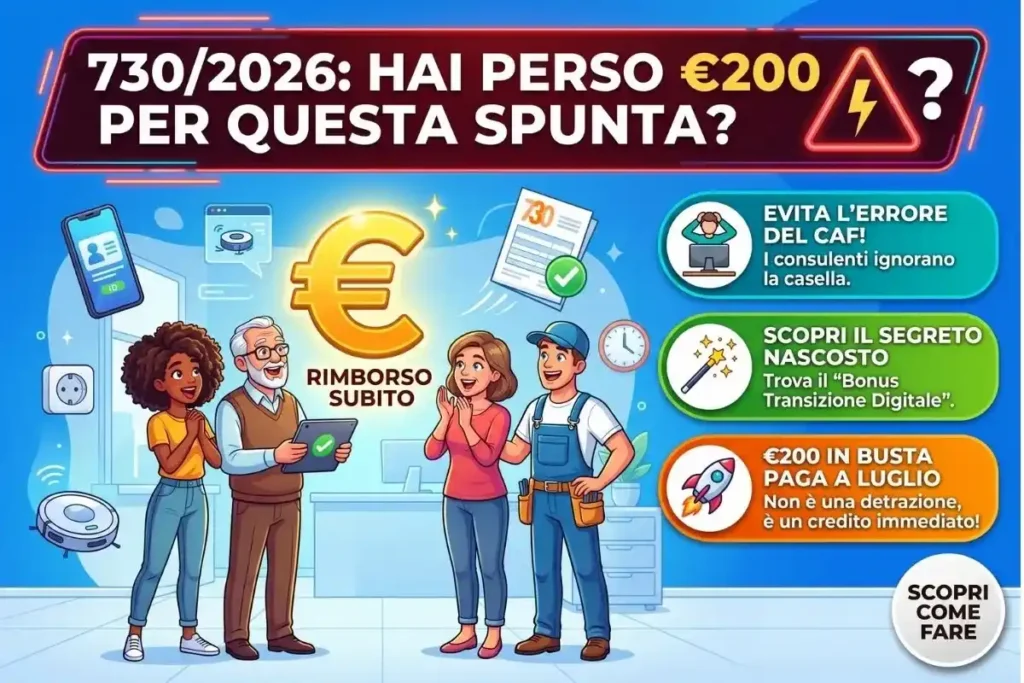 Modello 730 La nuova spunta del 2026 che i CAF ignorano e che ti fa rimborsare 200 euro subito