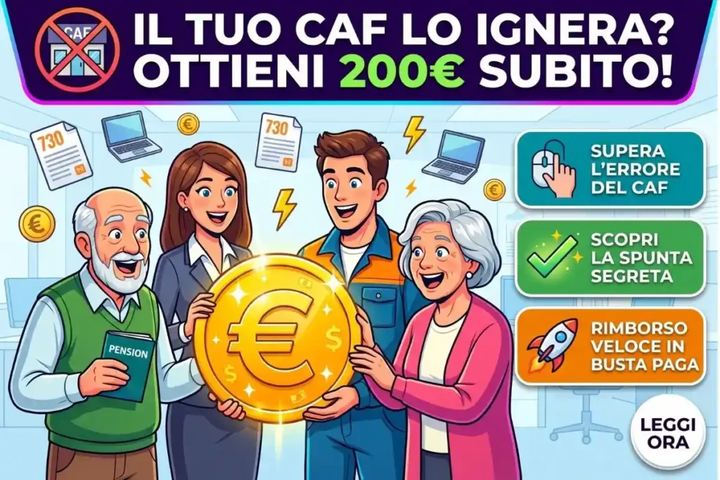 Modello 730 La nuova spunta del 2026 che i CAF ignorano e che ti fa rimborsare 200 euro subito
