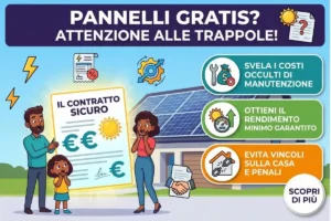 Pannelli solari in comodato d’uso gratuito: le clausole contrattuali da verificare prima dell’installazione
