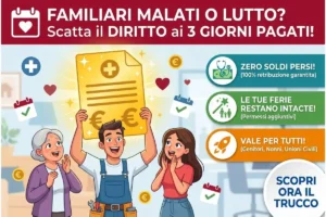 Permessi retribuiti per gravi motivi familiari: quanti giorni spettano di diritto e come giustificarli