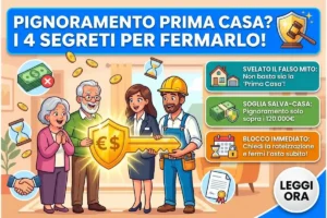 Pignoramento immobiliare prima casa Agenzia delle Entrate Riscossione: in quali casi si rischia l’asta