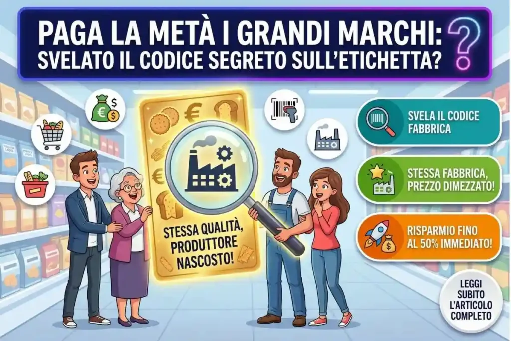 Prodotti sottomarca discount prodotti da grandi marchi come leggere il codice stabilimento sull'etichetta