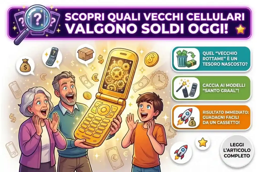 Quali vecchi telefoni cellulari a conchiglia valgono soldi oggi: i modelli vintage da collezione più ricercati