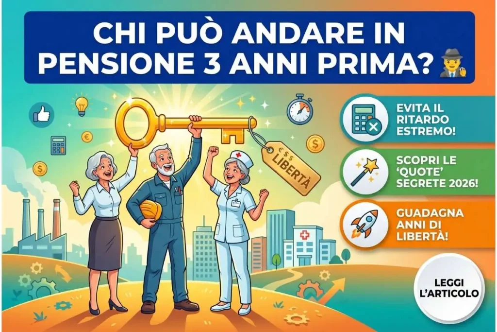 Requisiti pensione anticipata Quote e Opzione Donna 2026: chi può andare in pensione 3 anni prima